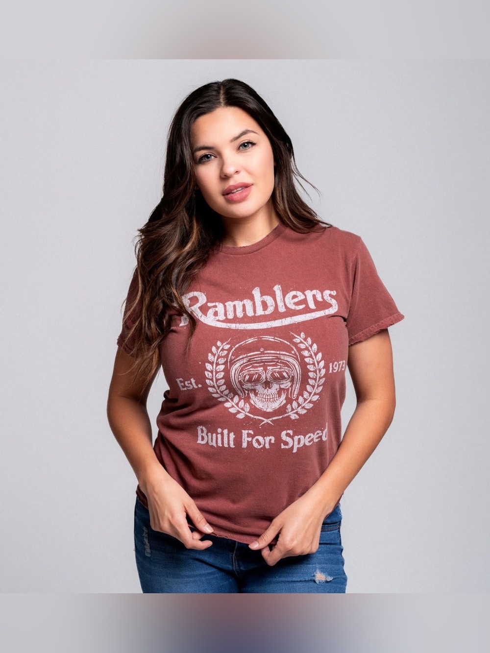 American Highway - Ramblers Short Sleeve Tee - Rust - Large